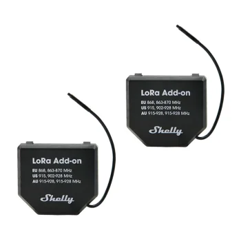 LoRa releju komplekts Shelly EU868 Add-on 5km rādiuss
