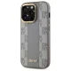 DKNY iPhone 14 Pro Case Leather Checkered Mono Pattern MagSafe, Beige