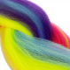 Kanekalon Synthetic Afro Braids for Hairstyles 60cm, Rainbow