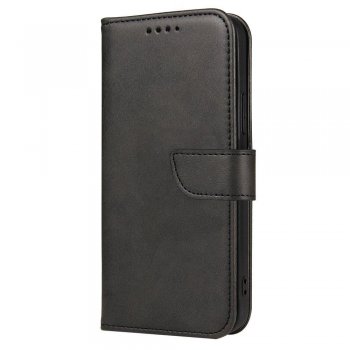 Huawei Y6p (MED-LX9) Magnet Elegant Bookcase Cover Case, Black | Telefona Vāciņš Maciņš Apvalks Grāmatiņa