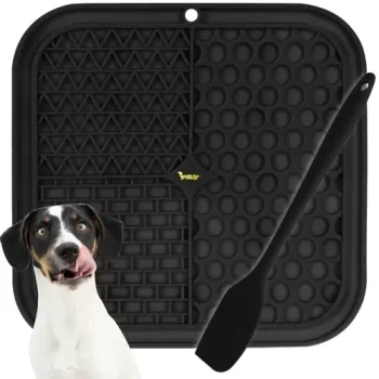 Purlov Anti-Stress Licking Mat for Dogs, Black
