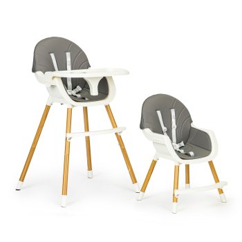 Daudzfunkcionāls barošanas krēsliņš 2-in-1 ECOTOYS, pelēks