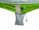 Tūrisma Dārza Pārgājienu Šūpuļtīkls ar Kabatu - 260x140cm, pelēkzaļš | Hammock with Pocket for Stuff
