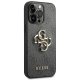 Guess 4G Big Metal Logo Case for iPhone 14 Pro, Gray