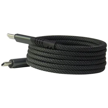 Кабель Audi USB-C на USB-C 2.0 60W 20V 3A 1.2м с LCD дисплеем - Черный