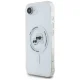 Karl Lagerfeld IML Metal Karl & Choupette Heads MagSafe iPhone 16e vāciņš, balts