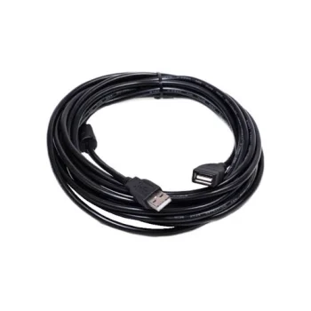 USB 2.0 kabelis USB-A (M) – USB-A (F), 3 m, melns