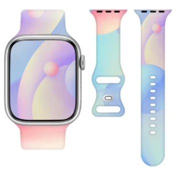 Silikona siksniņa Apple Watch 42/44/45/49mm (97+118), daudzkrāsaina