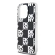 DKNY IML Checkered Mono Pattern vāciņš iPhone 15 Pro Max, melns