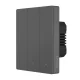 Умный настенный Wi-Fi выключатель Sonoff M5-3C-80 3-канальный, черный
