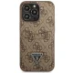 Чехол Guess 4G Triangle Logo Cardslot для iPhone 13 / 13 Pro - Коричневый