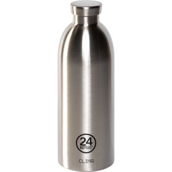 24Bottles Clima Bottle Water Bottle, 850 ml, Brushed Steel