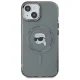 Karl Lagerfeld iPhone 15 vāciņš HC MagSafe IML Metal K. Head, melns
