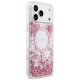 Guess Resin Bottom Glitter MagSafe Phone Case Cover iPhone 17 Pro Max - Pink