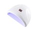 Hibrīda manikīra komplekts: 12W UV/LED lampa un frēze, balts