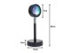 Metāla saulrieta lampa-projektors LED RGB ar pulti, USB