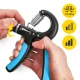 Regulējams rokas espanders 4FIZJO 10-40 kg, melns un zils