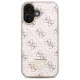 Чехол Guess для iPhone 16 Plus New 4G Triangle, белый