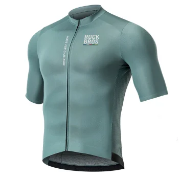 Rockbros 15120014016 ROAD TO SKY Men's Short Sleeve Cycling Jersey S - Gray-Blue