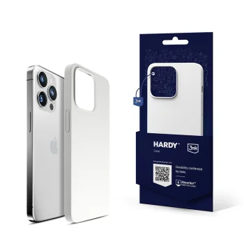 3mk iPhone 14 Pro Max Case Hardy Silicone MagCase, White