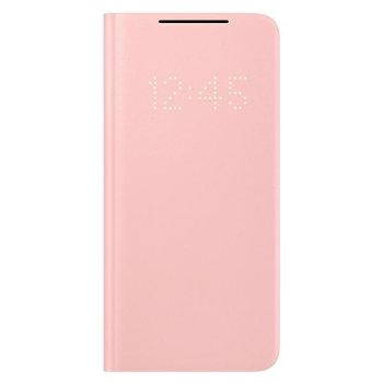 Original Samsung Galaxy S21+ Plus (SM-G996B) LED View Wallet Bookcase Cover Case, Pink (EF-NG996PP) | Oriģināls...
