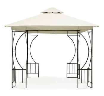 Dārza paviljons MultiGarden 3x3m ar 4 noņemamām sienām, bēšs