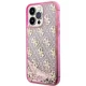 Чехол Guess для iPhone 14 Pro Liquid Glitter 4G Translucent, розовый