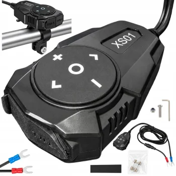 Motocikla lādētājs XS01, USB-A un USB-C, 54 W, ar Bluetooth vadību