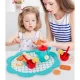 Bakalu koka tējas un kafijas komplekts ar paplāti, 17 daļas