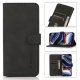 Nokia C10 / C20 KHAZNEH Lint Texture Leather Magnetic Flip Cover Shell Case, Black | Telefona Vāciņš Maciņš...