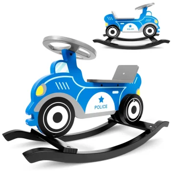 Ricokids koka šūpuļmašīna "Policija" | Wooden Rocking Car
