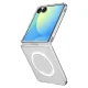 Чехол Spigen AirSkin Mag MagSafe для Samsung Galaxy Z Flip 7, прозрачный/белый