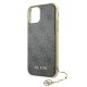 Guess iPhone 11 / XR vāciņš 4G Charms Collection, pelēks