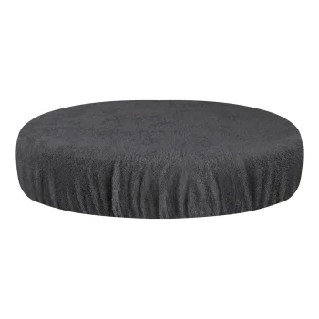 Frotē taburetes pārvalks kosmētiskajam krēslam (30-35 cm) Grafīta