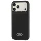 Чехол Audi Synthetic Leather Case MagSafe для iPhone 18 Pro Max / 17 Pro Max, черный