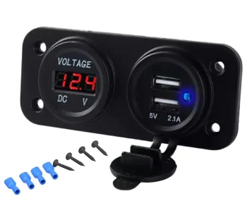 Aizdedzes ligzda. 2xUSB | Light socket.