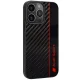 Чехол Audi Carbon Fiber Stripe для iPhone 13 / 13 Pro черный