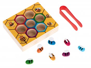 Izglītojoša bērnu spēle ar šūnām, bitēm | Educational children's game with honeycombs, bees