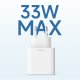 Cuktech A19 30W USB-A un USB-C sienas lādētājs balts