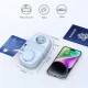Orico AP3 GaN 20W 5in1 pagarinātājs 2x AC, 2x USB-A, 1x USB-C, Zils