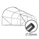 Plonos 4974-B Garden Polytunnel Greenhouse 2.5 x 4 m (10 m2), White