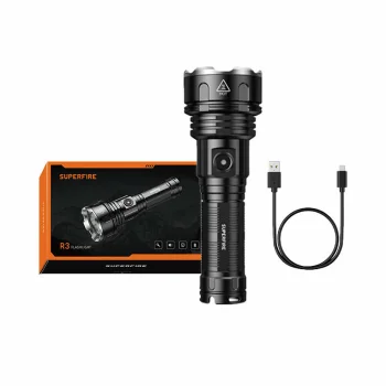 Superfire R3 P90 lukturis, 2000 lm, 36W, USB