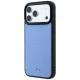 Чехол Mercedes-Benz Leather Mesh with Bow Line MagSafe для iPhone 18 Pro / 17 Pro, синий