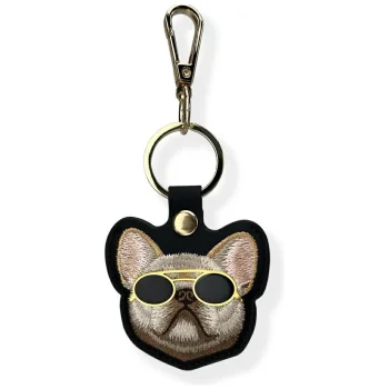 Nimmy Glasses Cool Dog maciņš lokatoram Melns