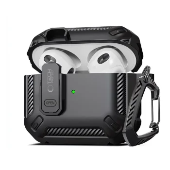 Tech-Protect AirPods Pro 1 / 2 Case X-Carbo, Black