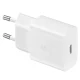 Сетевое зарядное устройство Samsung EP-T1510XWEGEU USB-C 15W PD AFC + кабель USB-C,...