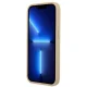 Guess Saffiano Triangle Logo vāciņš iPhone 13 mini, bēšs