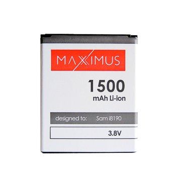 Maxximus Battery for Samsung i8190 / S7560, 1500mAh