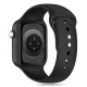 Tech-Protect silikona siksniņa Apple Watch 4/5/6/7/8/9/SE (38/40/41mm) - Melna
