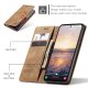 Samsung Galaxy A54 (SM-A546) CASEME Wallet Magnetic Leather Case Cover, Coffee